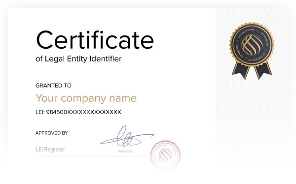 LEI sertifikaat